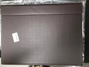 Desk pad paper clip item