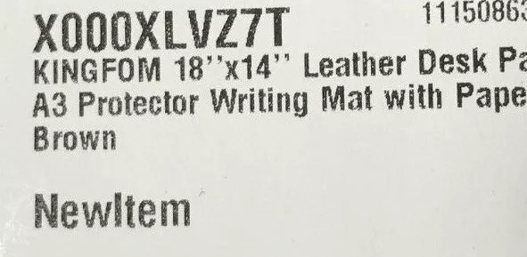 Desk pad paper clip item