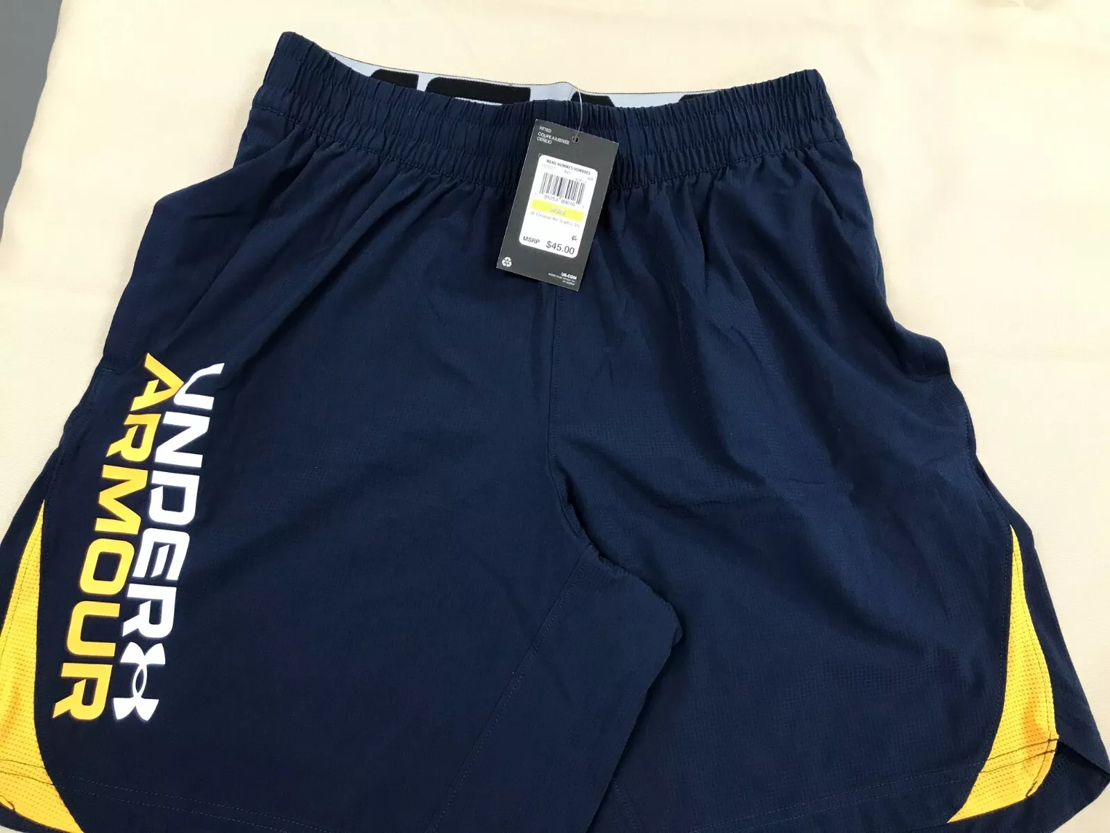 Blue fitted item shorts navy