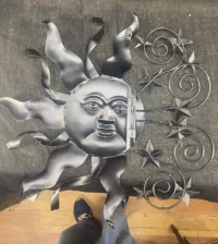 Item metal art art sunface