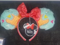 Minnie mouse disney ears neon tuesday