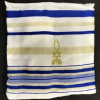 Shawl storage storage case blue gold