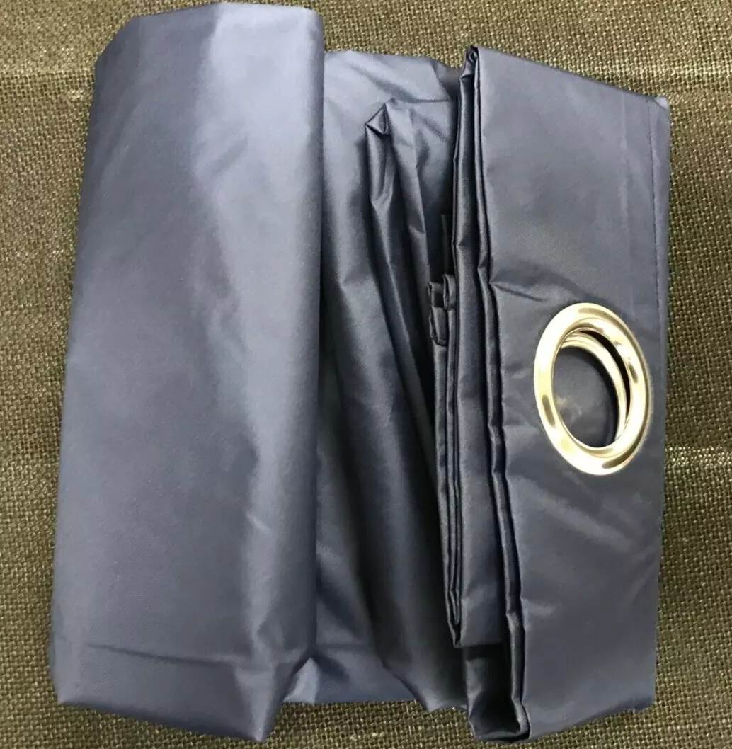 Navy blue blue shower shower curtain