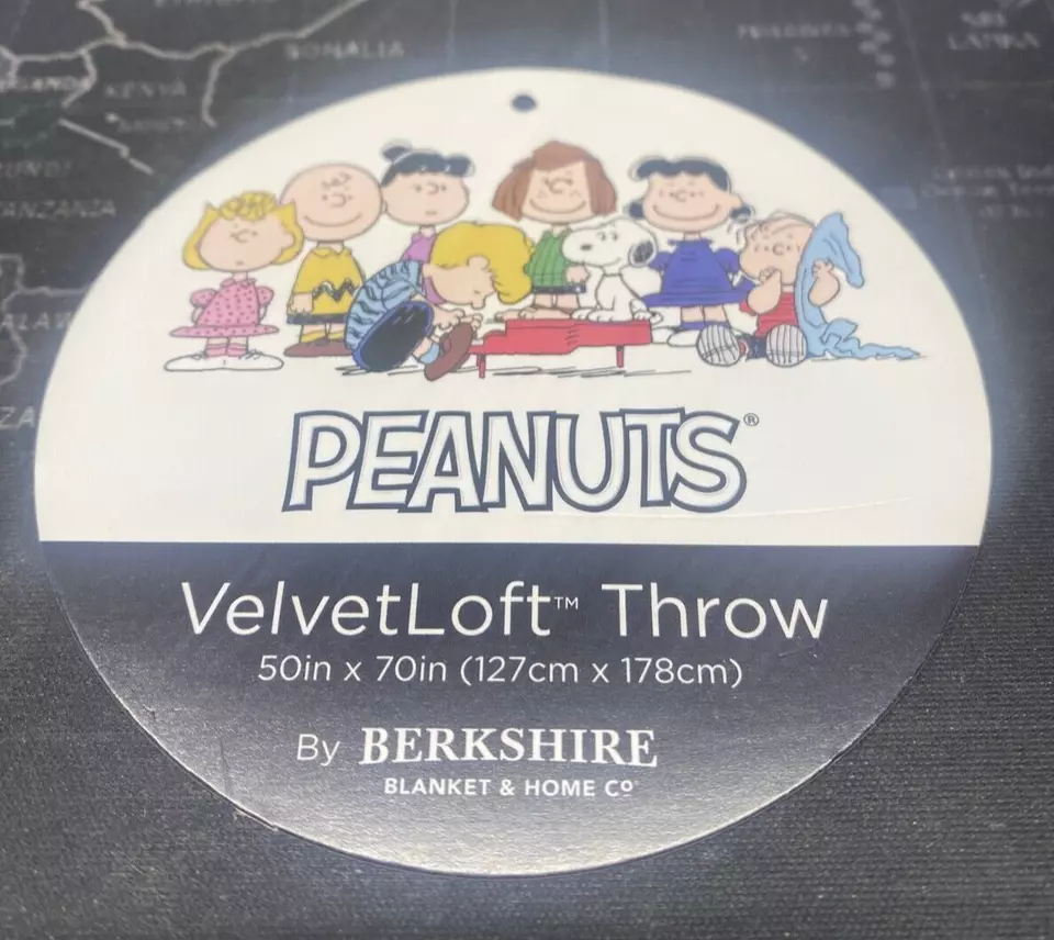 Berkshire blanket item peanuts velvetloft