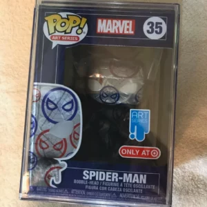Pop art spider man bobble head