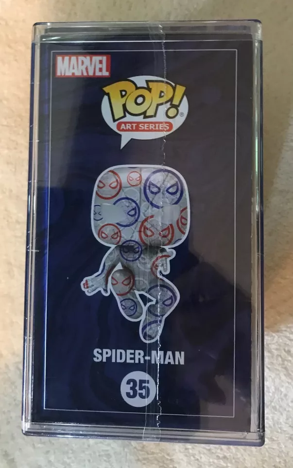 Pop art spider man bobble head