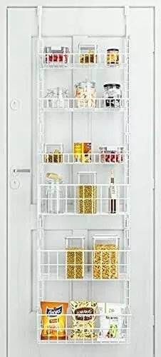 Door pantry adjustable shelves item