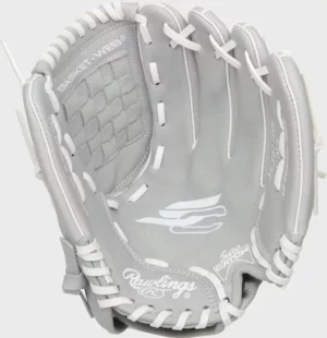 Zero shock gray softball catch glove
