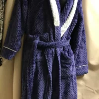 Super soft plush purple suimo robe