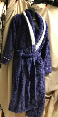 Super soft plush purple suimo robe