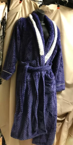 Super soft plush purple suimo robe
