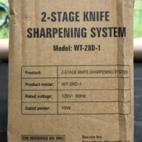 Stage knife sharpening system item