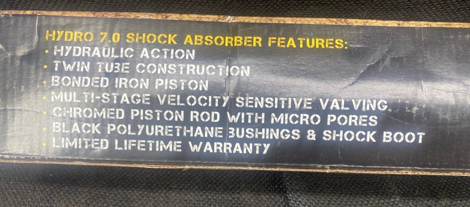 Shock absorber maximum duty item