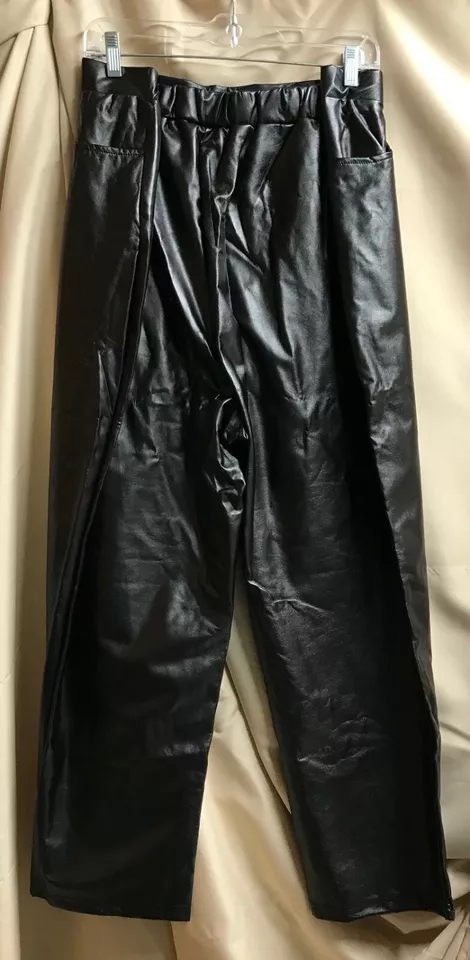 Black leather leather pants item