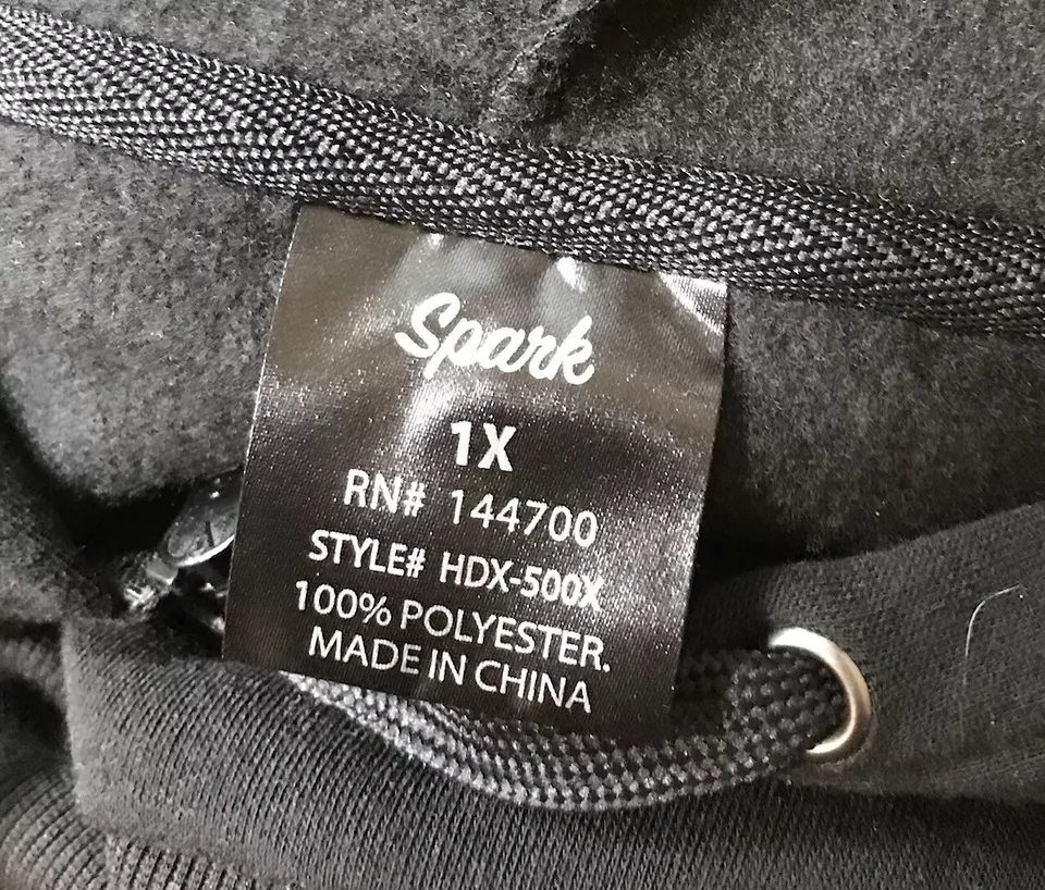 Hooded jacket item spark black