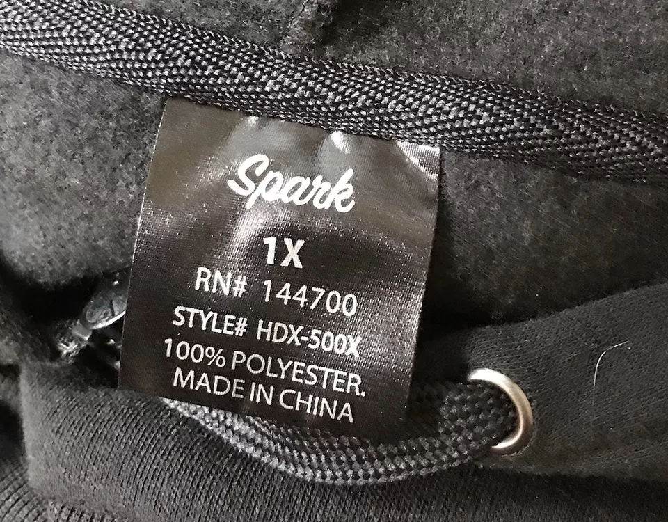 Hooded jacket item spark black