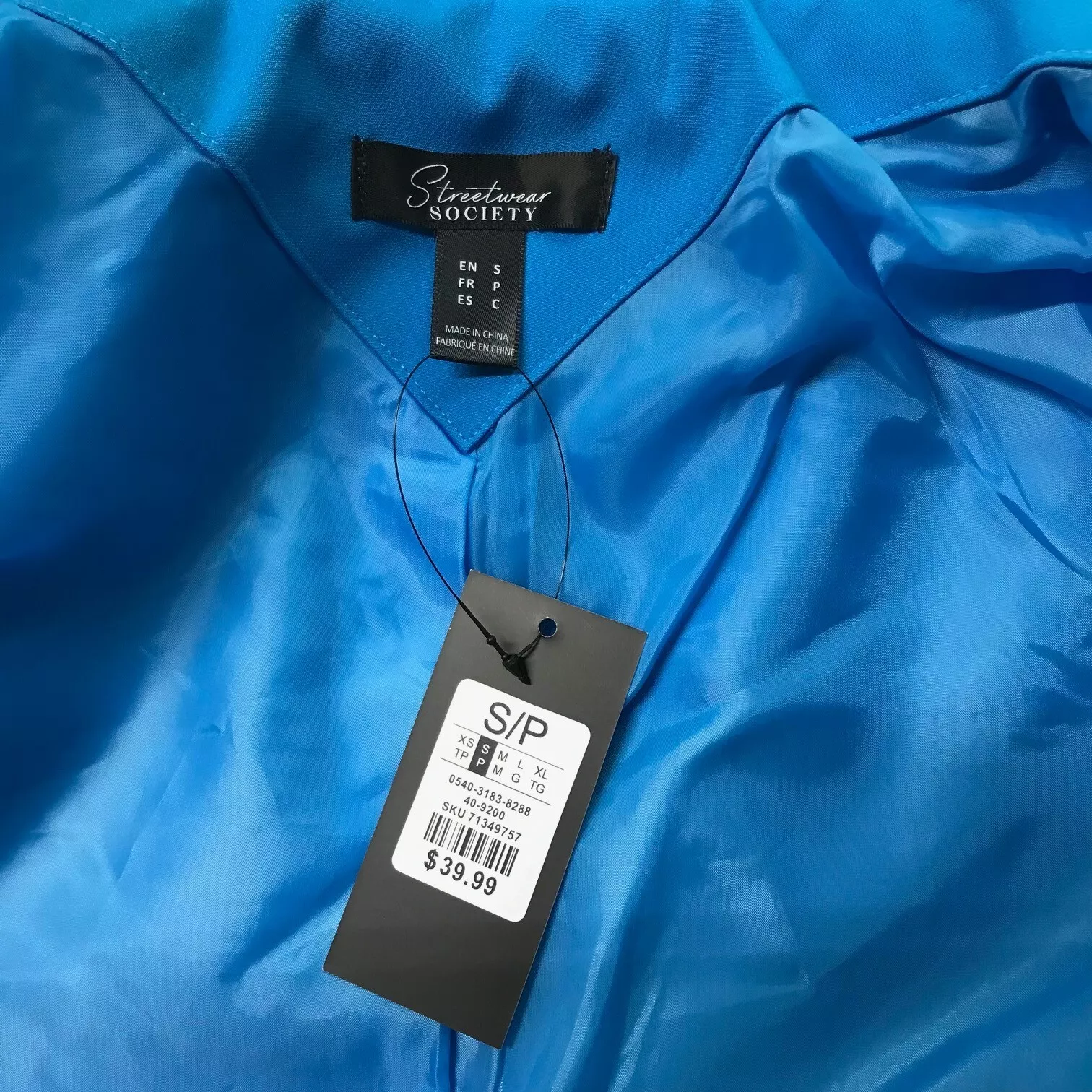 Streetwear society jacket lightweight item