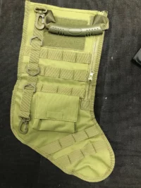 Christmas stocking army green item
