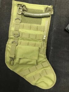 Christmas stocking army green item