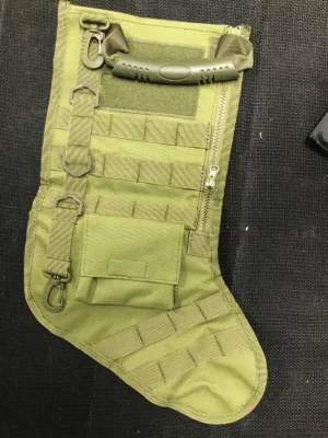 Christmas stocking army green item