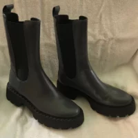 Dark gray gray black track soles