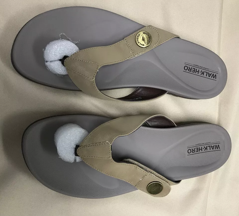 Walkhero women flip flops arch support