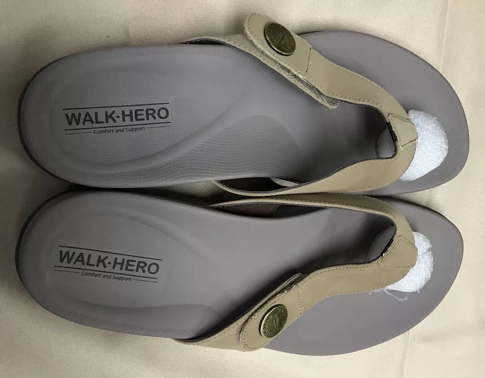 Walkhero women flip flops arch support