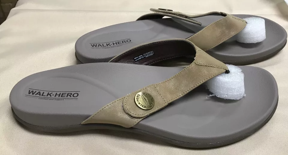 Walkhero women flip flops arch support