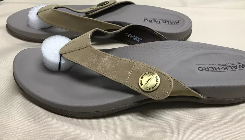 Walkhero women flip flops arch support