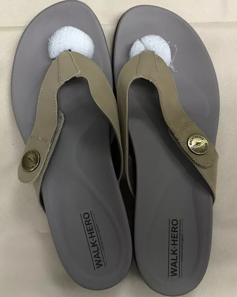 Walkhero women flip flops arch support