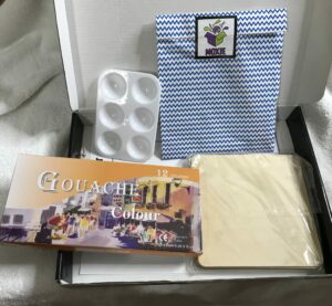 Square wood colors square gouache