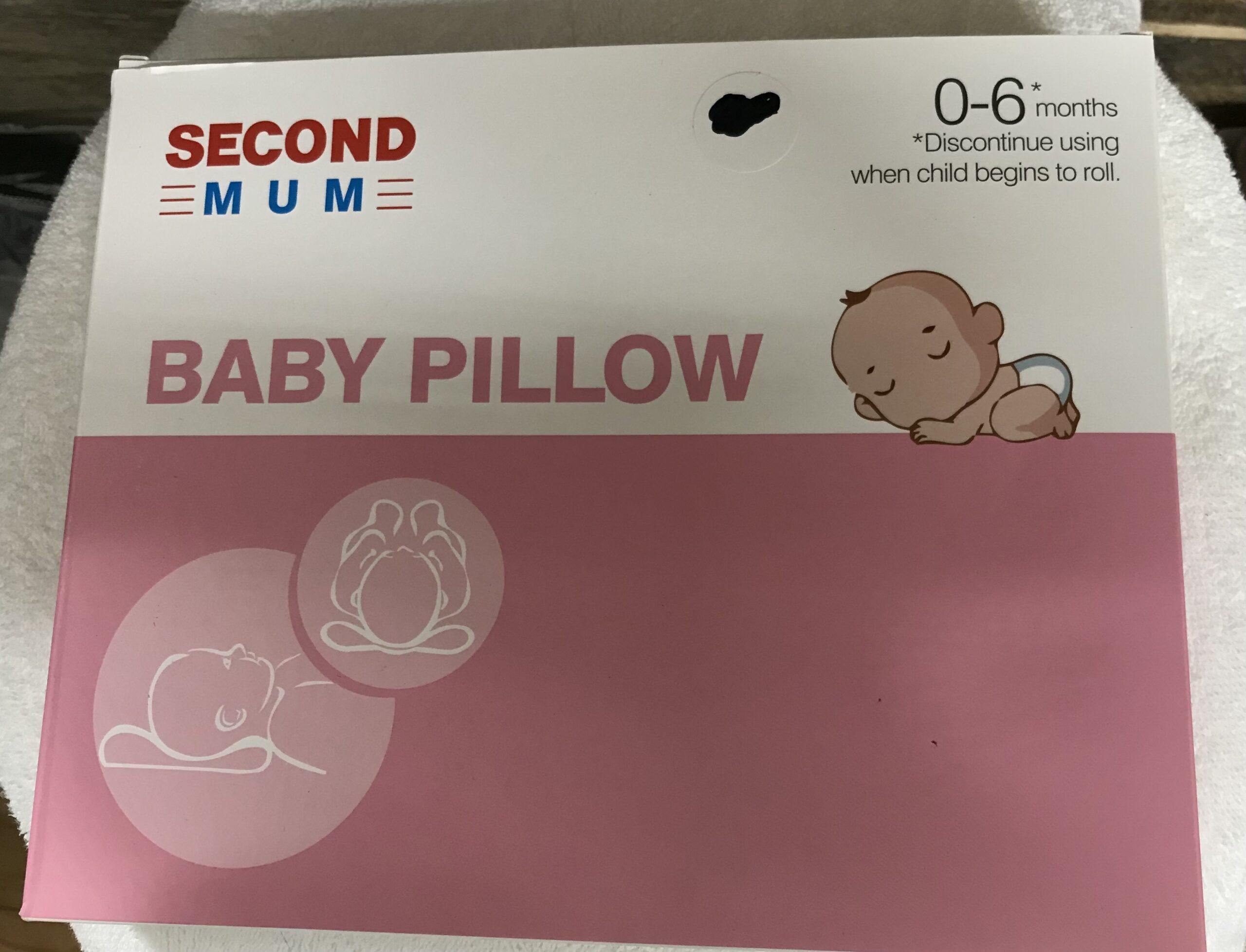 Baby pillow memory foam head support