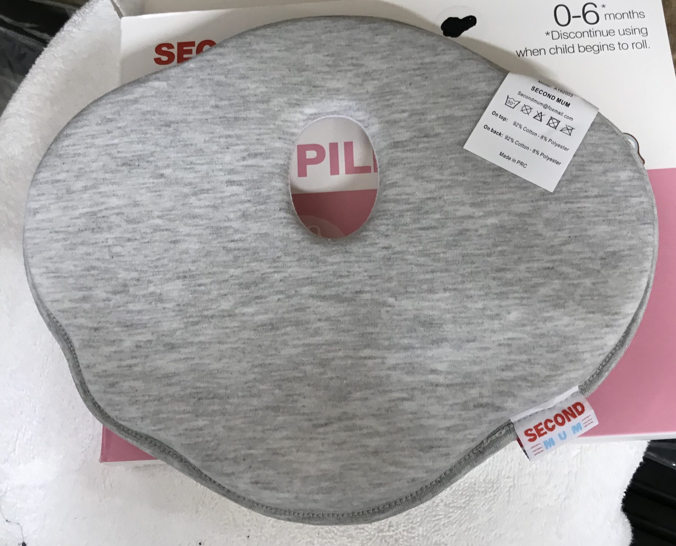 Baby pillow memory foam head support