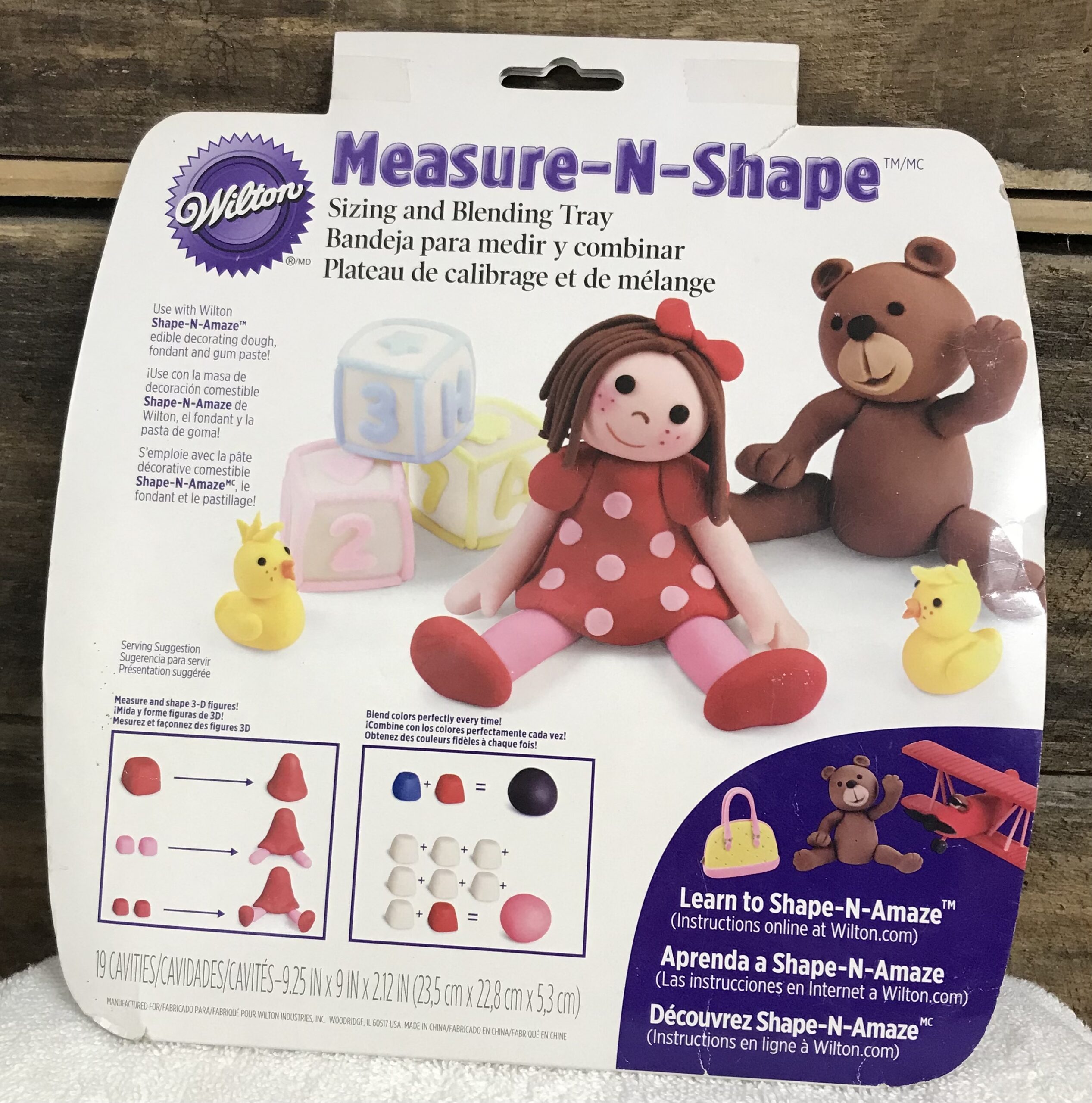 Shape sizing sizing blending blending tray