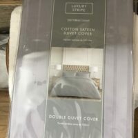 Luxury stripe duvet cover dunnes home