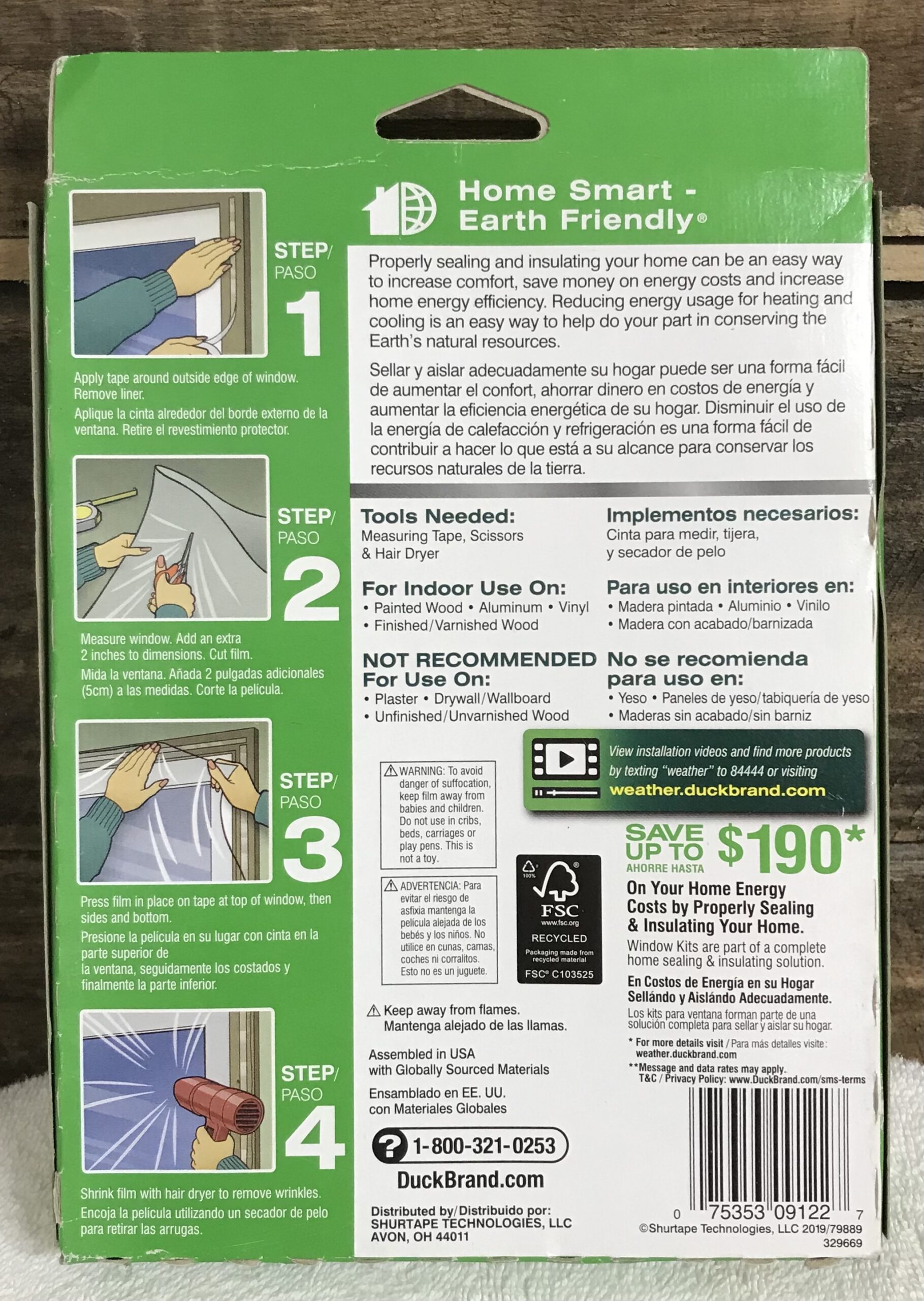 Earth friendly crystal clear duck brand