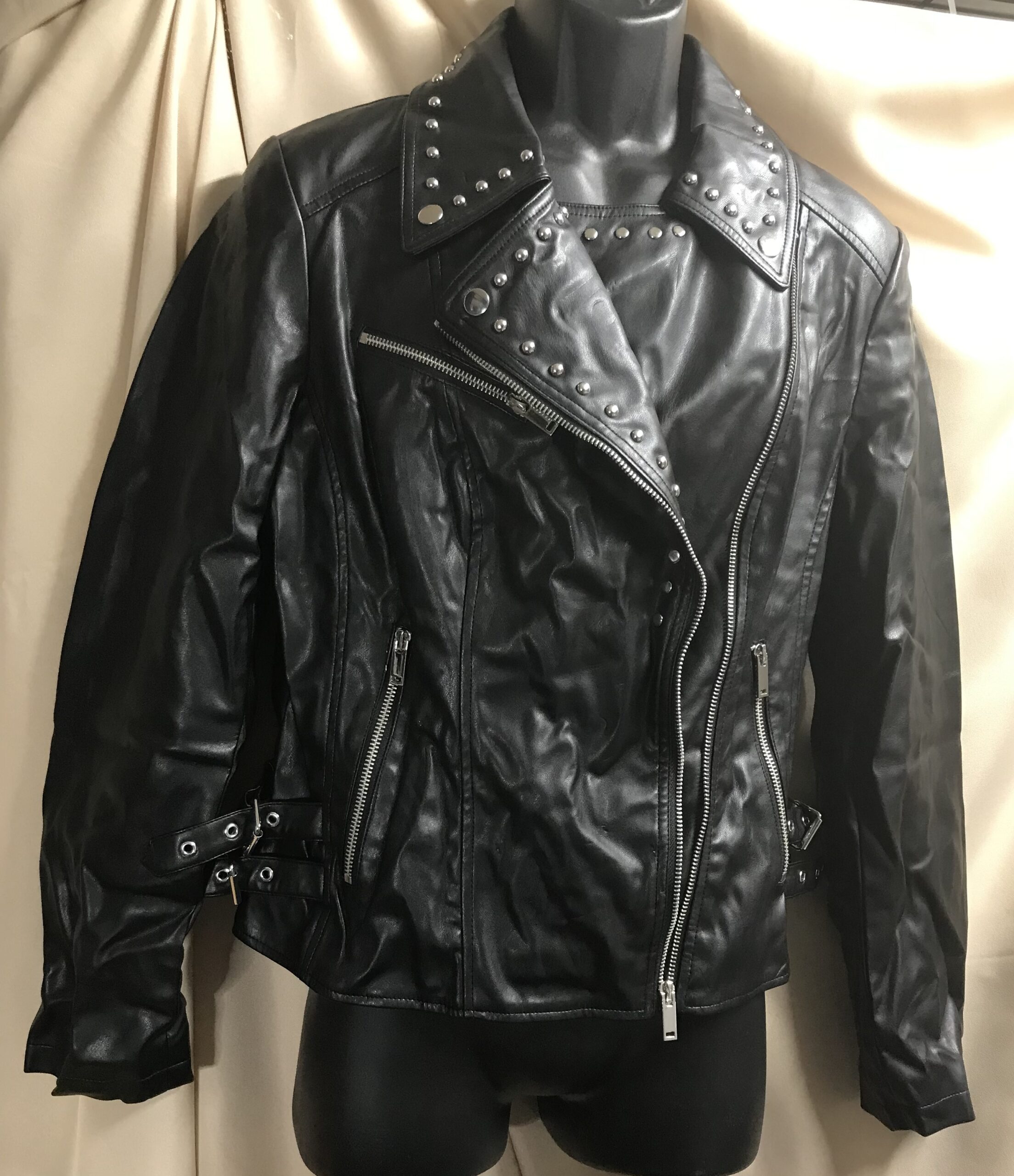 Faux leather chelsea deboer leather studded