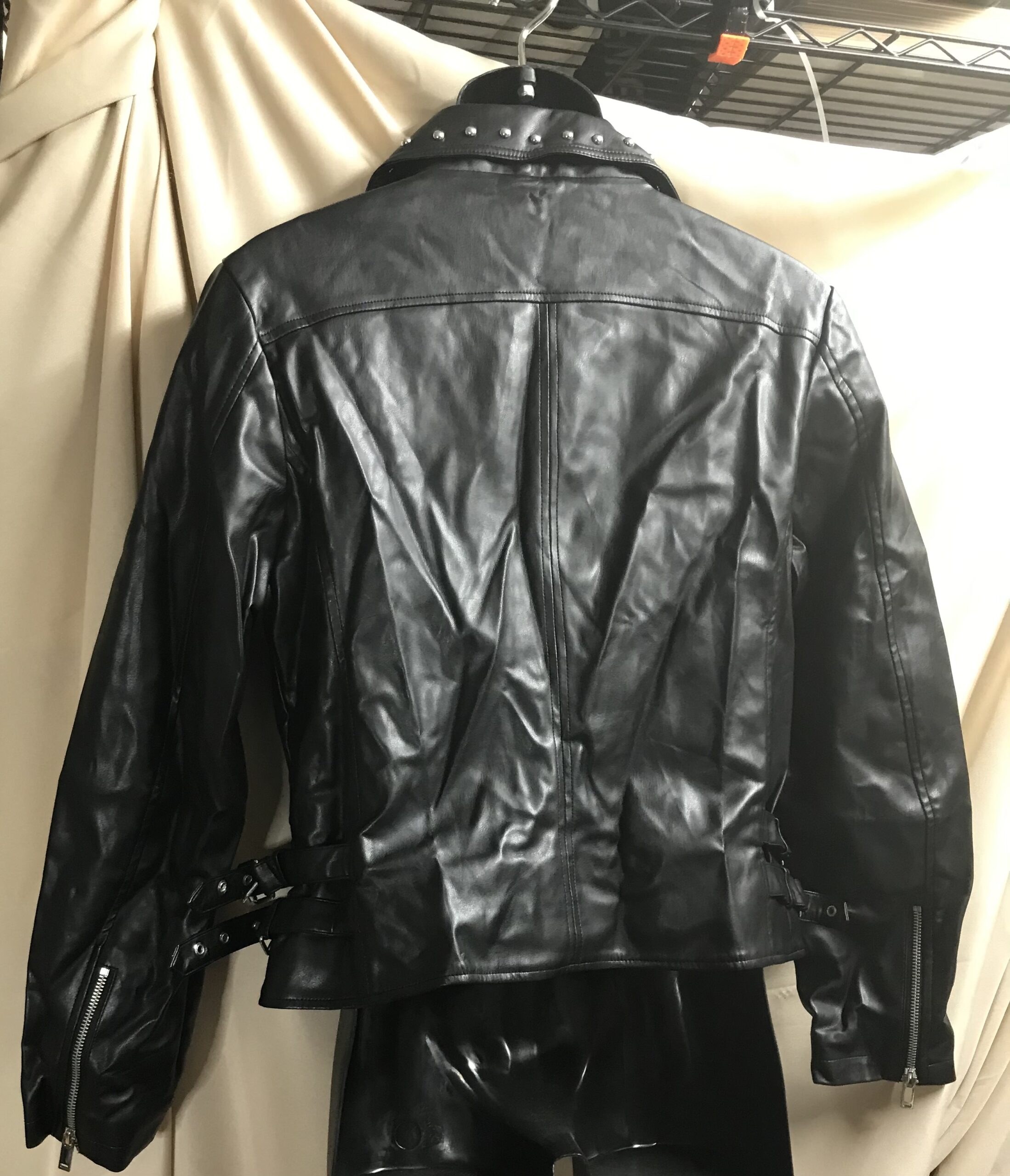 Faux leather chelsea deboer leather studded