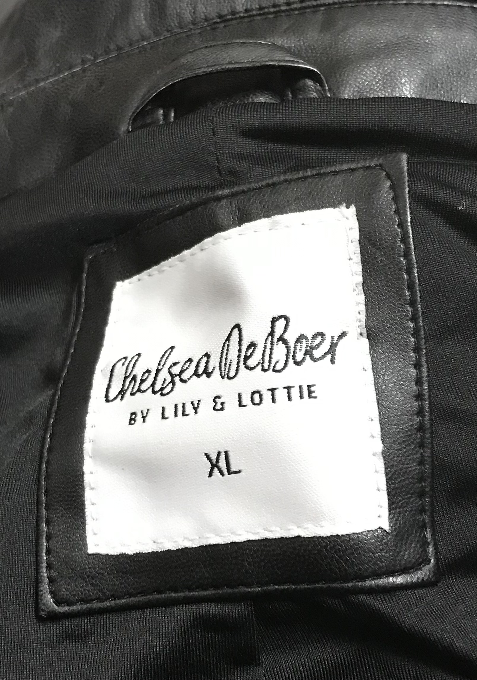 Faux leather chelsea deboer leather studded