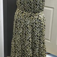 Banana republic sleeveless dress yellow purple