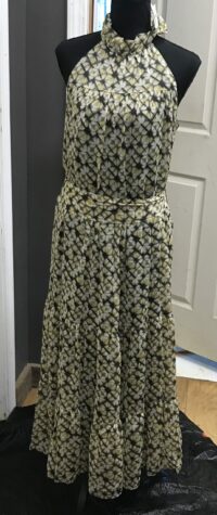 Banana republic sleeveless dress yellow purple