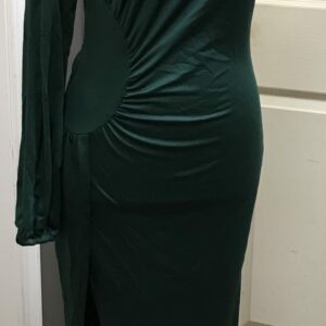 Army green one shoulder long sleeve