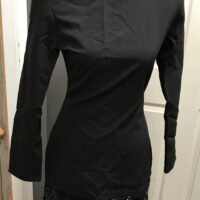 Festive days sequin hem black dress