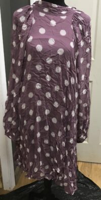 White dots lilac white