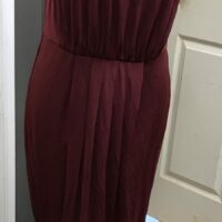Long drape wine color venus long