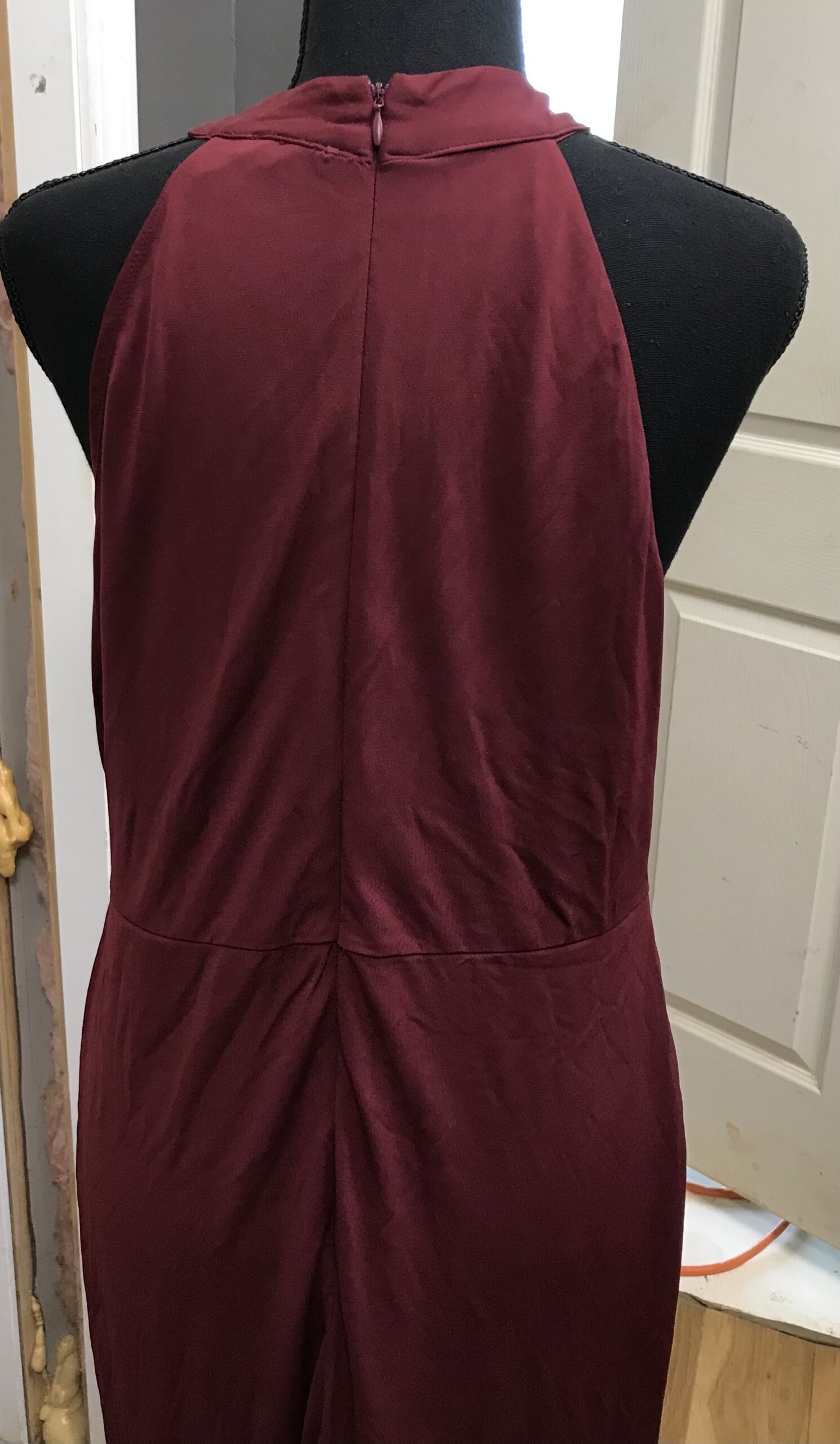 Long drape wine color venus long