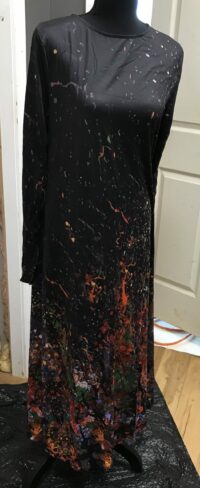 Black print print dress fashion says