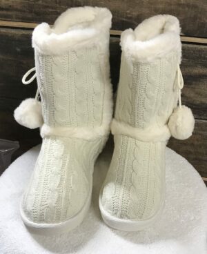 Knit pom idina knit bone color