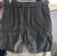 Frost grey linen shorts asos design