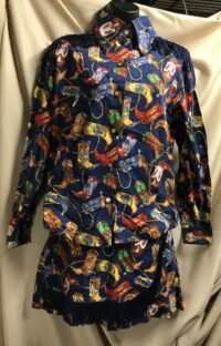 Western shadows fringe skort western